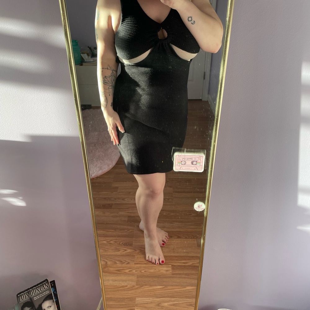 Knitted body on dress